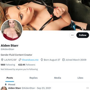 Aiden Starr Twitter