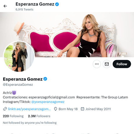 Esperanza Gomez Twitter