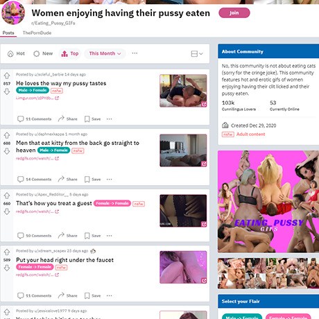 Eating Pussy GIFs