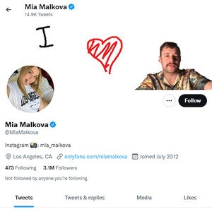 Mia Malkova Twitter
